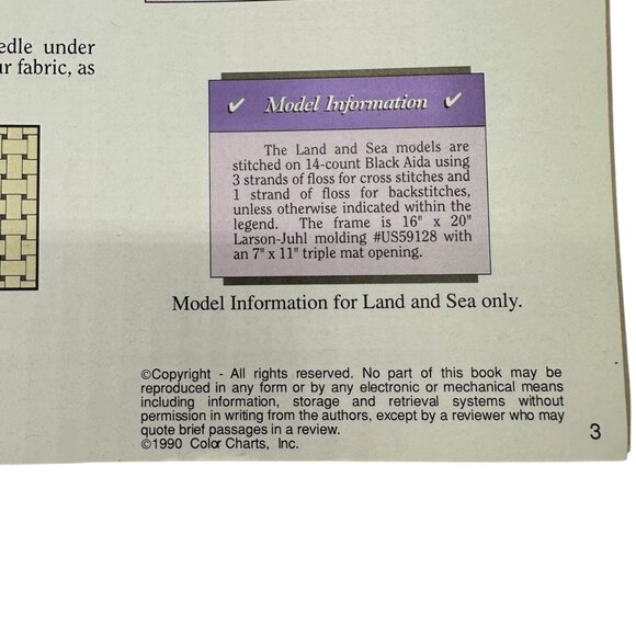 A Heavenly View Of Planet Earth Cross-Stitch Pattern Book By Kyle Hollingsworth - Picture 3 of 7